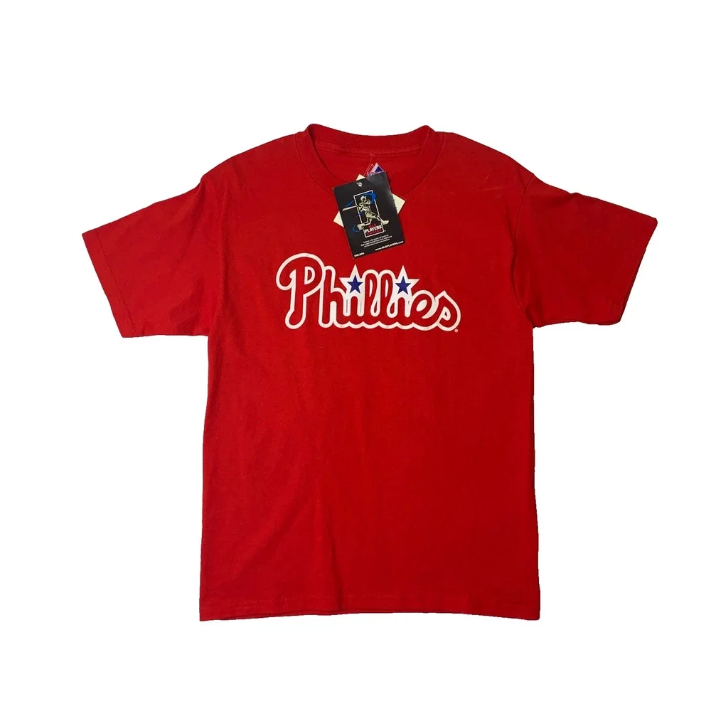 Philadelphia Phillies T Shirt Boys Youth L Large Raul Ibanez #29 MLB Majestic